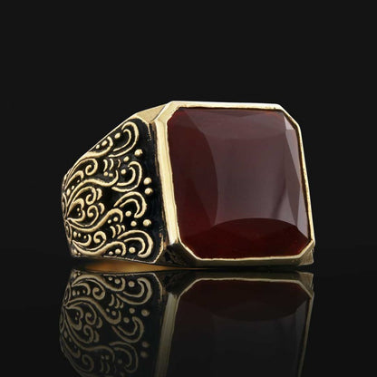Motif Stone Men Ring by SWISS PLUS - Unique Design Rings - view 4