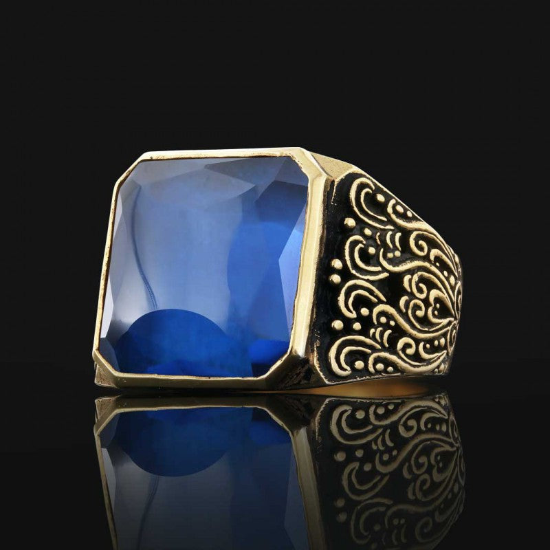 Motif Stone Men Ring - view 5