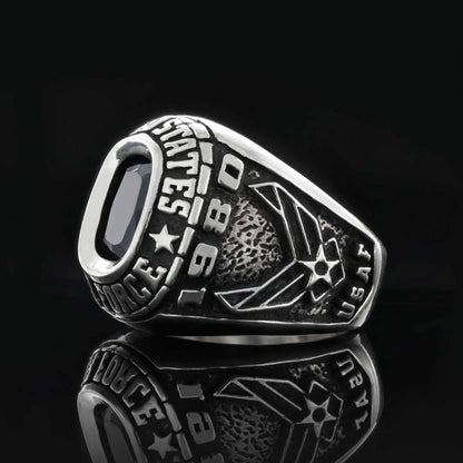 United States Air Force Ring Andy Ruiz 1980 by SWISS PLUS - Military Rings - view 4