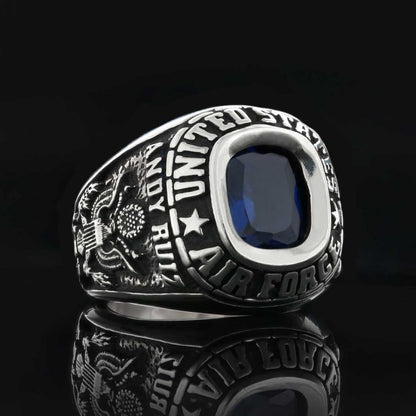 United States Air Force Ring Andy Ruiz 1980 by SWISS PLUS - Military Rings - view 5