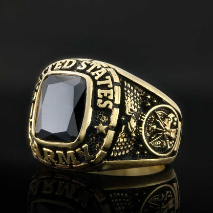 925 Sterling Silver United States Army Ring by SWISS PLUS - Military Rings - view 5