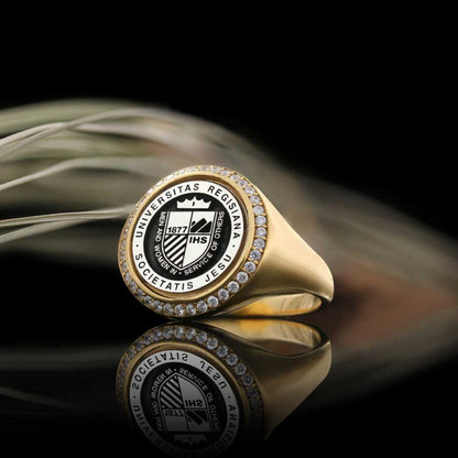 Universitas Regisiana Societatis Jesu 925 Sterling Ring by SWISS PLUS - 925 Sterling Silver Rings for Men & Women