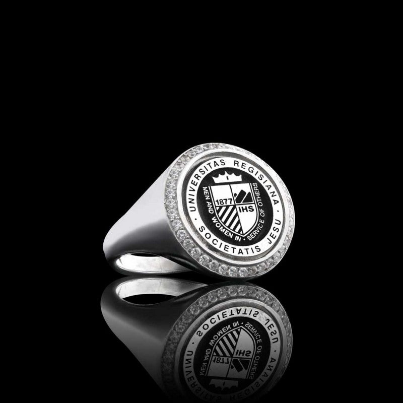 Universitas Regisiana Societatis Jesu 925 Sterling Ring by SWISS PLUS - 925 Sterling Silver Rings for Men & Women - view 2