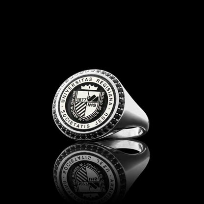 Universitas Regisiana Societatis Jesu 925 Sterling Ring by SWISS PLUS - 925 Sterling Silver Rings for Men & Women - view 4