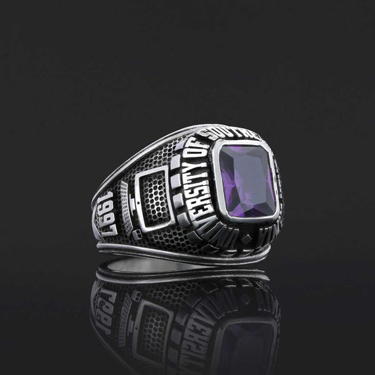 University of Southern California Ring, Customized Class Ring, Graduation Collage Ring, Customized High School Ring - view 1