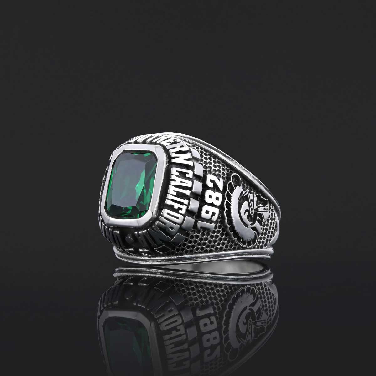 University of Southern California Ring, Customized Class Ring, Graduation Collage Ring, Customized High School Ring - view 5