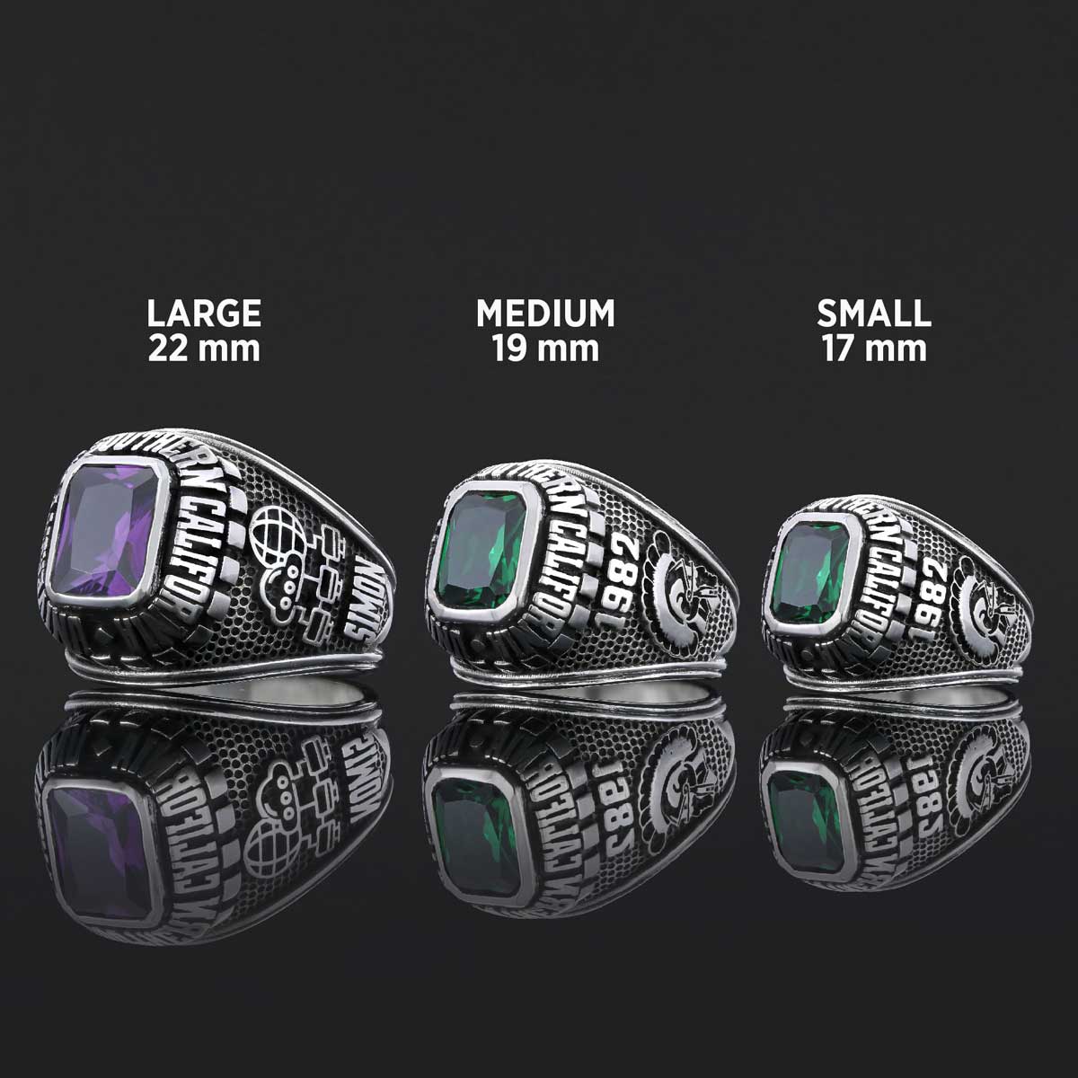 University of Southern California Ring, Customized Class Ring, Graduation Collage Ring, Customized High School Ring - view 7