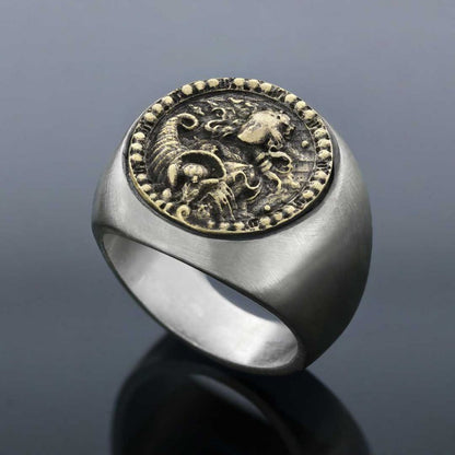 Virgo Horoscope Ring by SWISS PLUS - Zodiac Collection - view 3