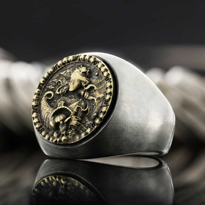 Virgo Horoscope Ring by SWISS PLUS - Zodiac Collection