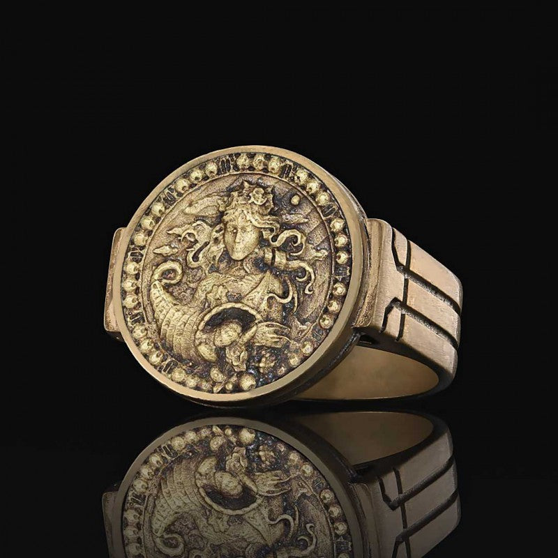 Virgo Zodiac Round Ring - view 3