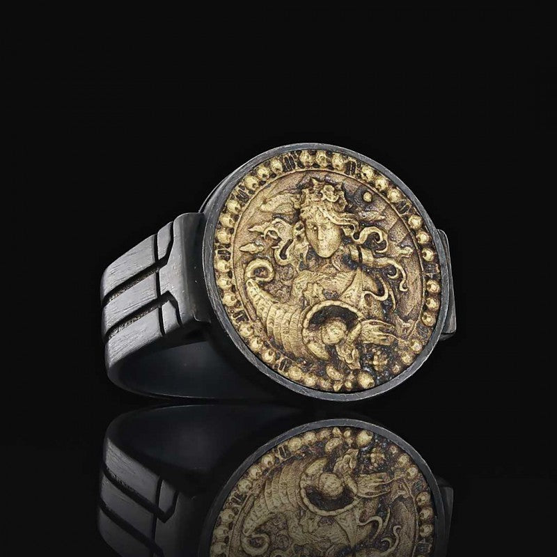 Virgo Zodiac Round Ring
