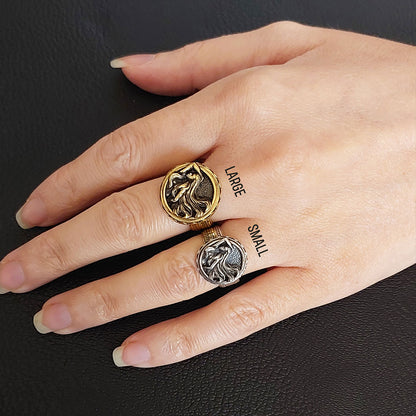Virgo Zodiac Silver Ring by SWISS PLUS - Zodiac Collection - view 5