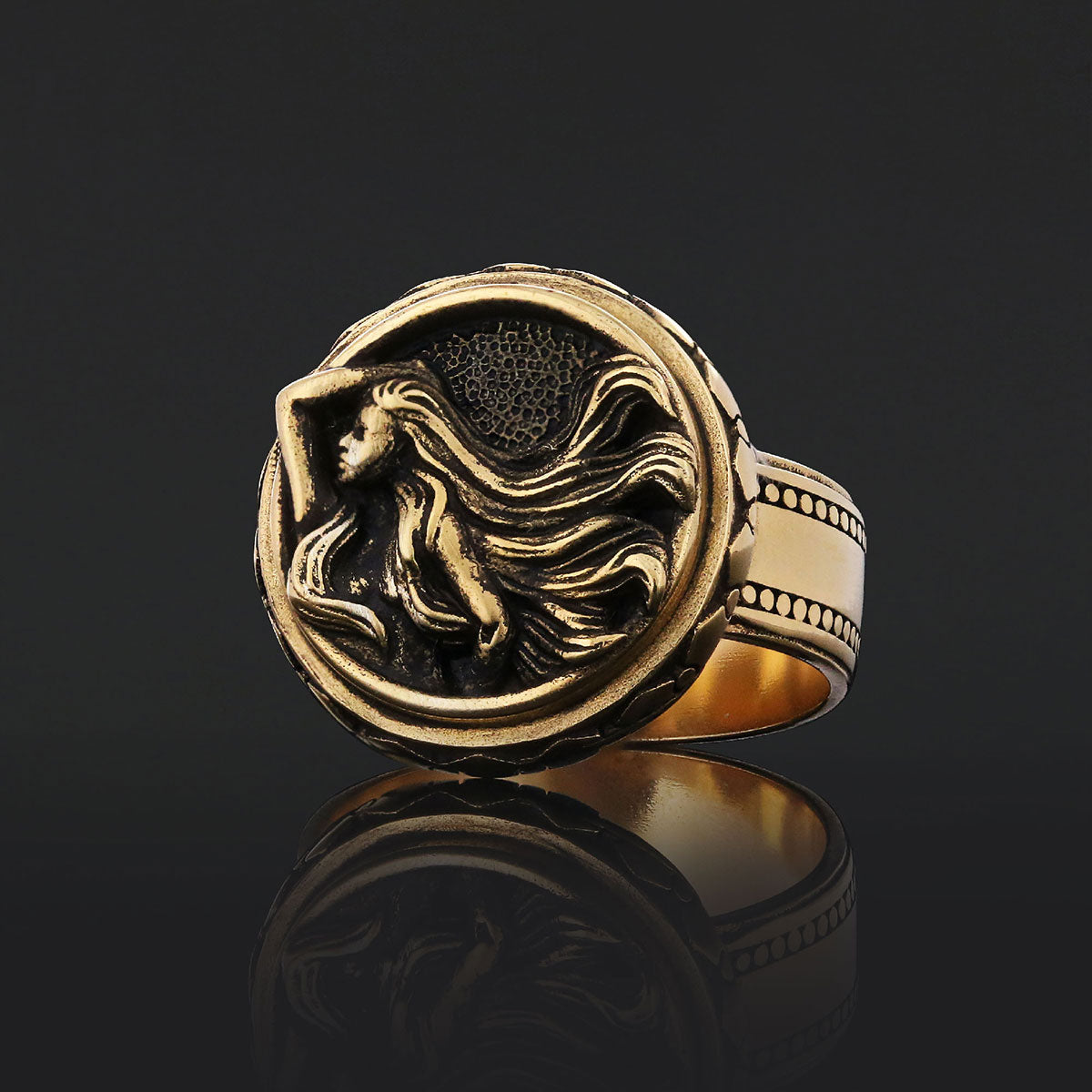 Virgo Zodiac Silver Ring - view 6