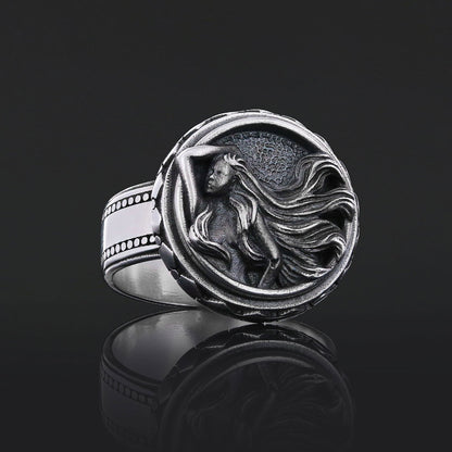 Virgo Zodiac Silver Ring by SWISS PLUS - Zodiac Collection - view 7
