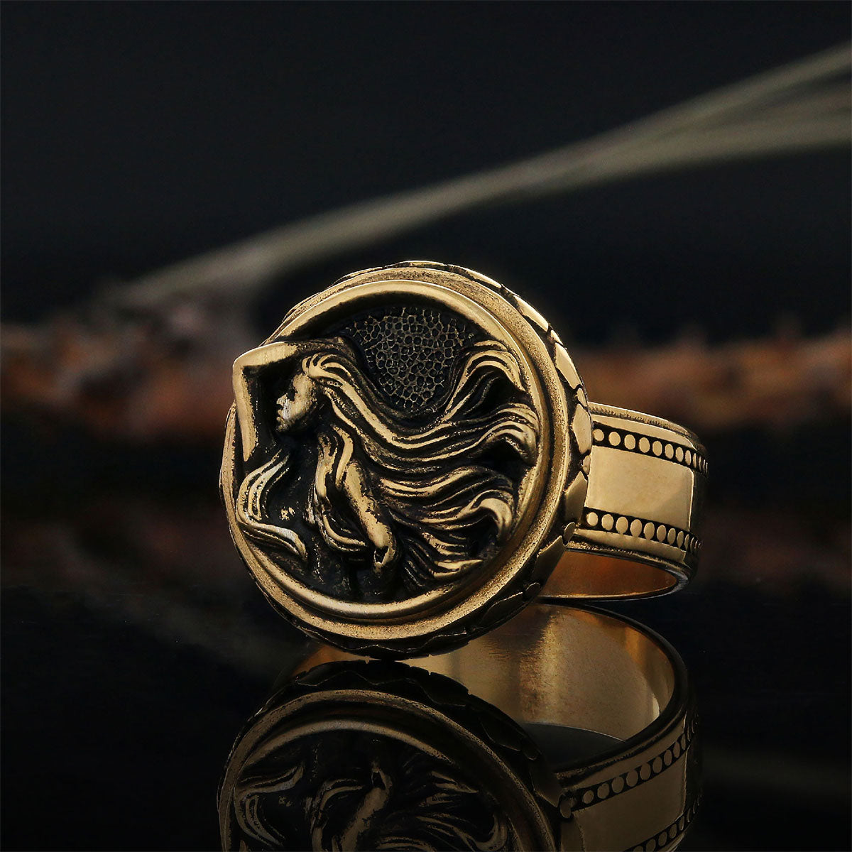 Virgo Zodiac Silver Ring - view 6