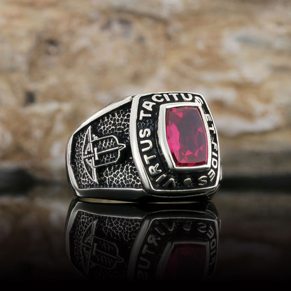 Virtus Tacitus Et Fides Masonic Ring, Signet Mason Ring, Mason Jewelry, Custom Mason Ring by SWISS PLUS - Mason Collection