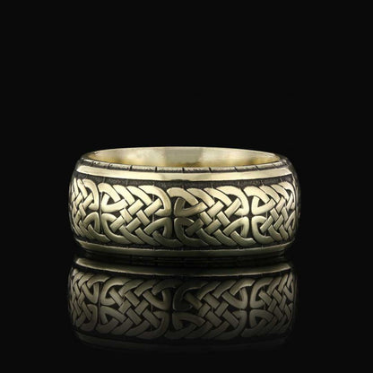 Handcrafted Wicker Pattern Silver Wedding Ring by SWISS PLUS - Sterling Silver Band Rings - view 5