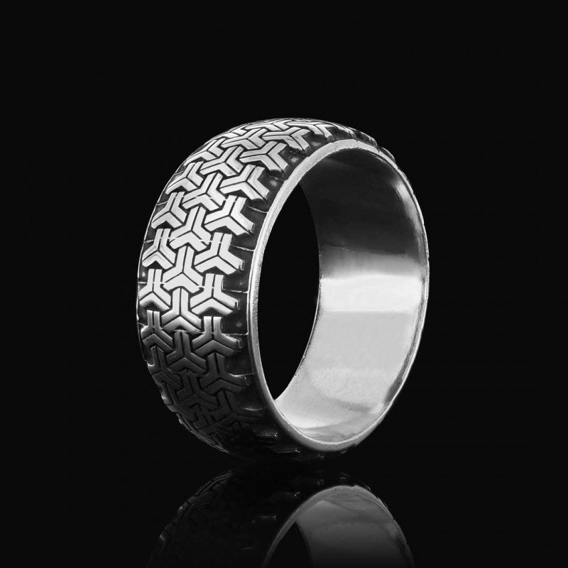 Special Design 925 Sterling Silver Wedding Ring by SWISS PLUS - Sterling Silver Band Rings - view 2