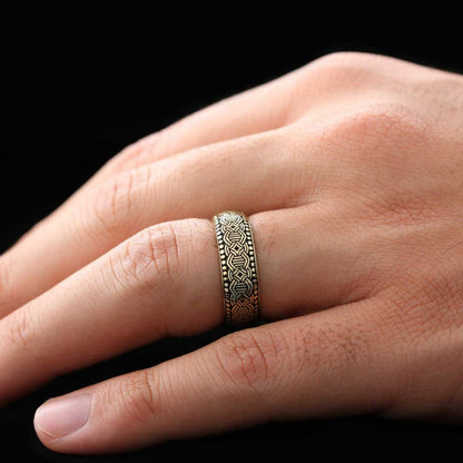Special Design Modern Motif Silver Wedding Ring by SWISS PLUS - Sterling Silver Band Rings - view 6