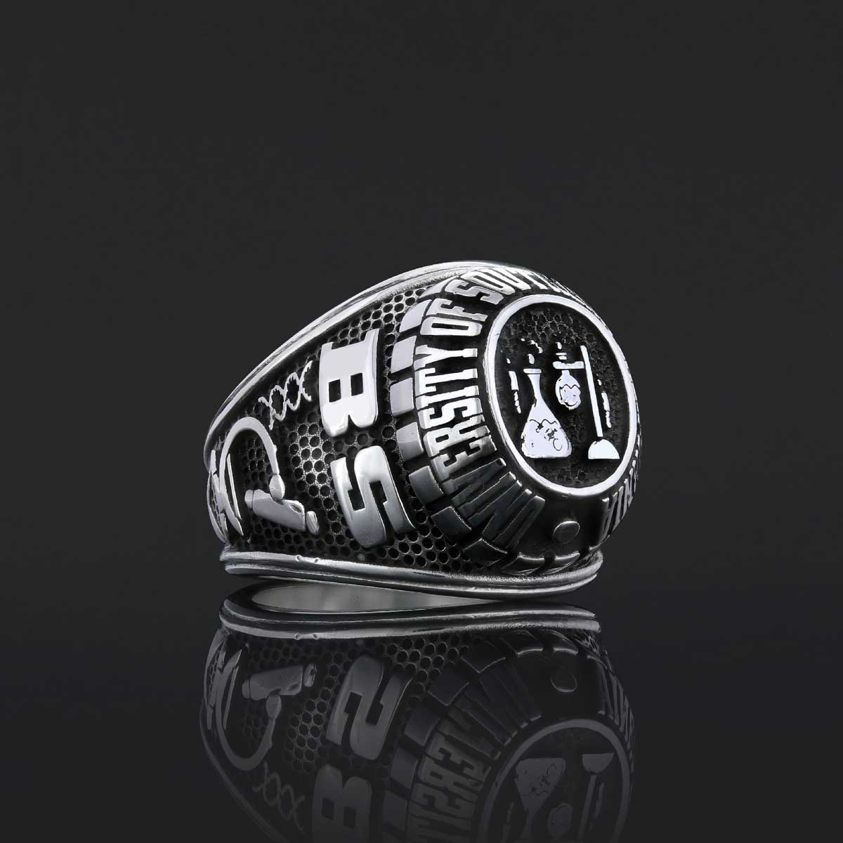 Westbury High School Ring, Üniversity Graduation Ring, Class Ring, College Class Ring - view 1