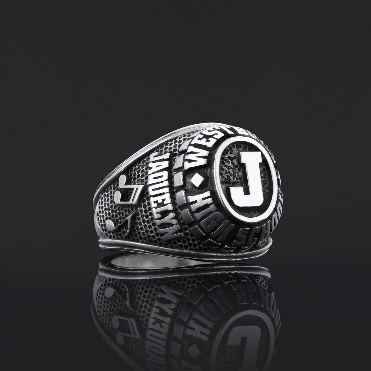 Westbury High School Ring, Üniversity Graduation Ring, Class Ring, College Class Ring - view 4