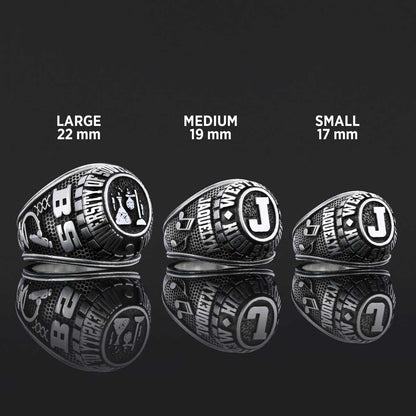 Westbury High School Ring, Üniversity Graduation Ring, Class Ring, College Class Ring by SWISS PLUS - Custom College Class Ri