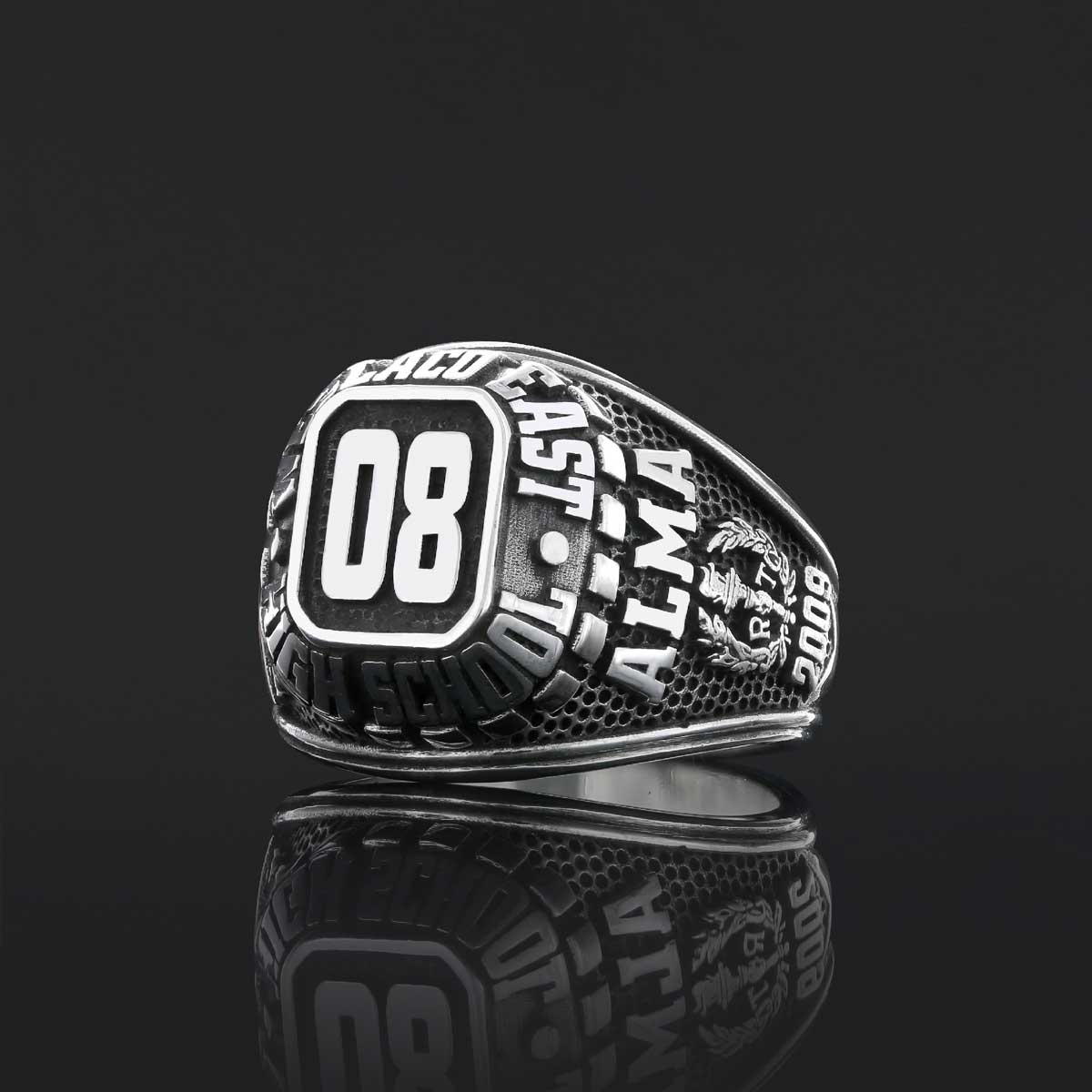 Western New Mexico University Class Ring, Custom Desing University Ring, Personalized University Ring - view 5