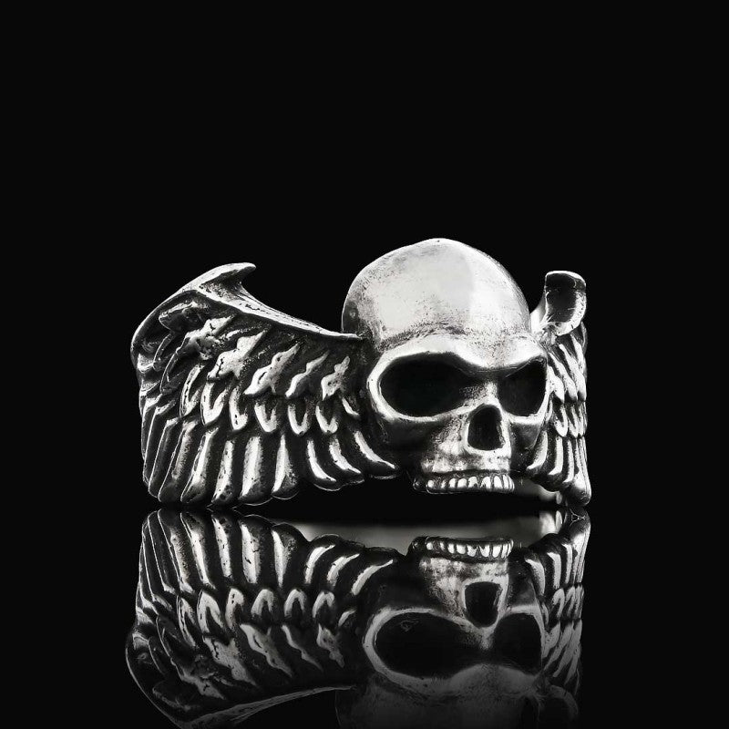Winged Skull Ring