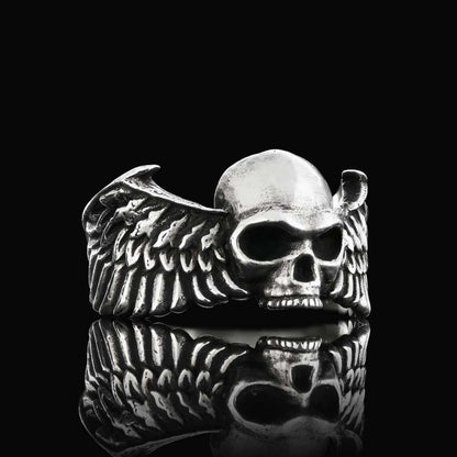 Winged Skull Ring by SWISS PLUS - Skull Rings - view 2