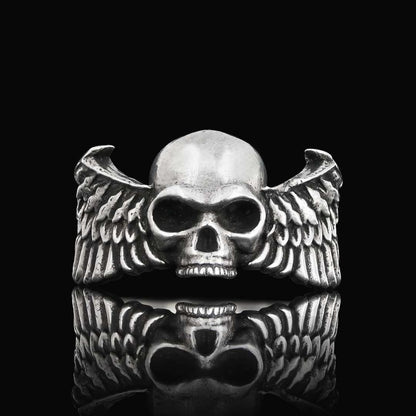 Winged Skull Ring by SWISS PLUS - Skull Rings - view 3