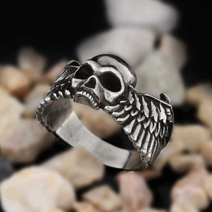 Winged Skull Ring by SWISS PLUS - Skull Rings