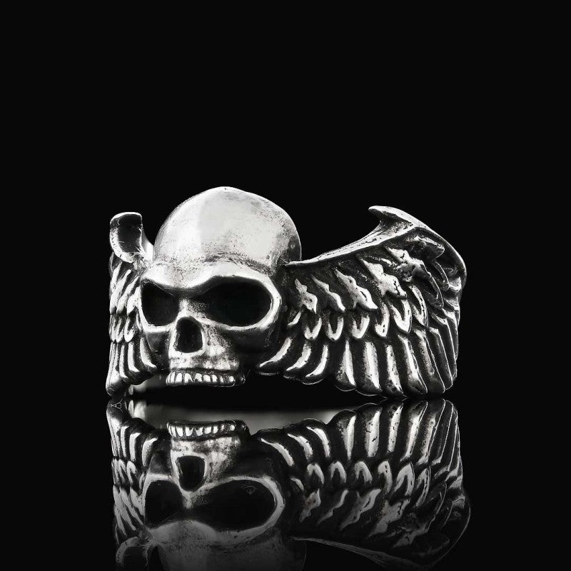 Winged Skull Ring