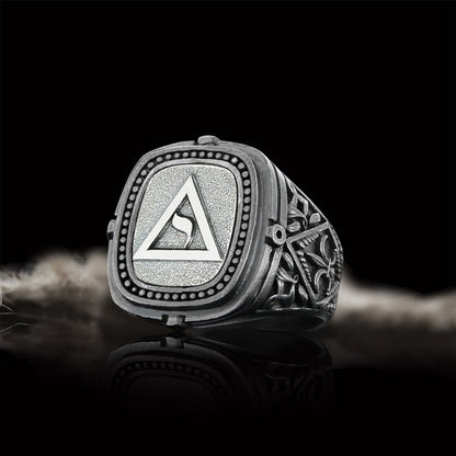 Yod Symbol Masonic Ring, Mason Jewelry, Custom Mason Ring, Special Masonic Ring by SWISS PLUS - Mason Collection