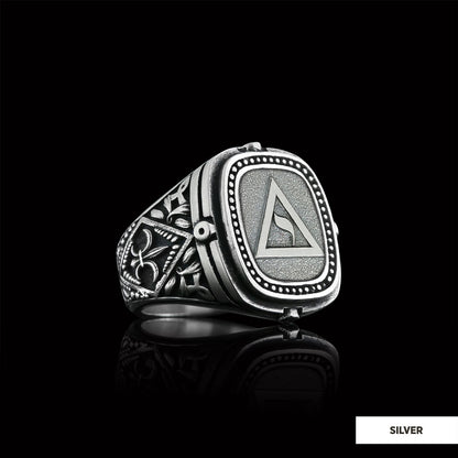 Yod Symbol Masonic Ring, Mason Jewelry, Custom Mason Ring, Special Masonic Ring by SWISS PLUS - Mason Collection - view 4
