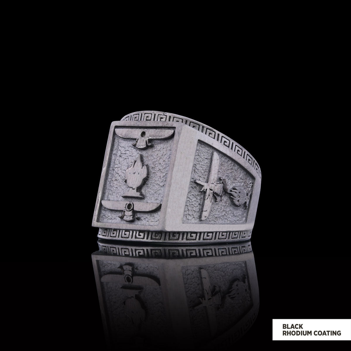 Zoroastrianism 925 Sterling Silver Ring, Zoroastrian Ring, Faravahar Ring, Zoroastrian Quora Ring, Religious Jewelry, Religio
