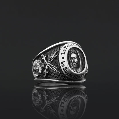 Zulfiqar Sword Ring, Islamic Ring, Dhulfiqar Sword Jewelry, Zulfiqar Face Ring, Hz Ali Ring Gift, Zulfiqar Jewelry, Muslim Si