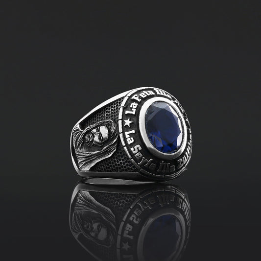 Hazrat Ali Lion Ring, Dhulfiqar Sword Round Ring, Islamic Zulfiqar Sword Jewelry, Zulfiqar Face Ring Jewelry, Muslim Silver Ring Silver
