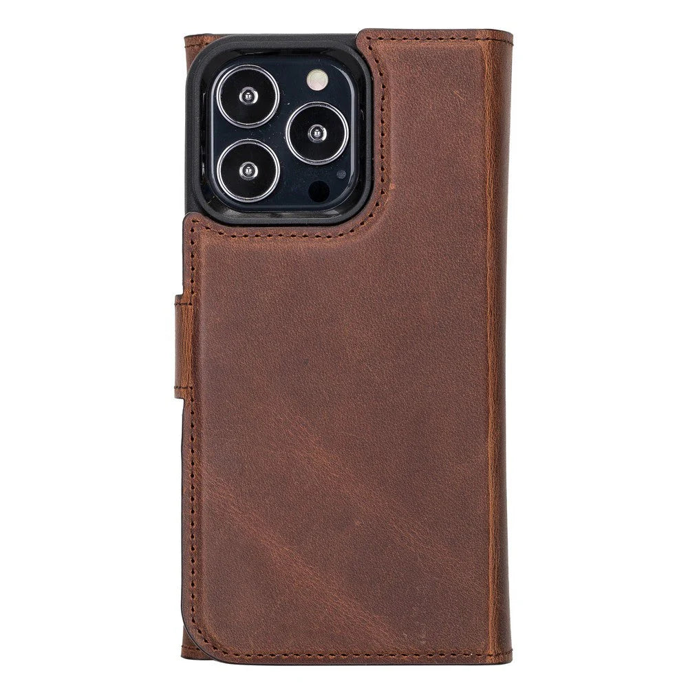 Santa iPhone 13 Pro Leather Detachable Wallet Case