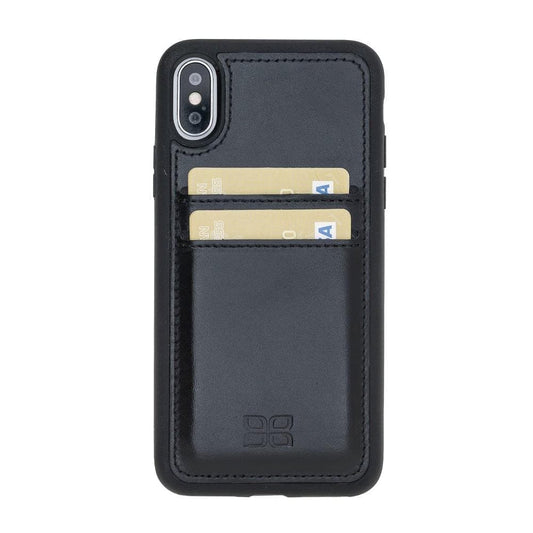 Apple iPhone X Series Leather Case / UJ - Ultimate Jacket iPhone X/XS / Black Bouletta