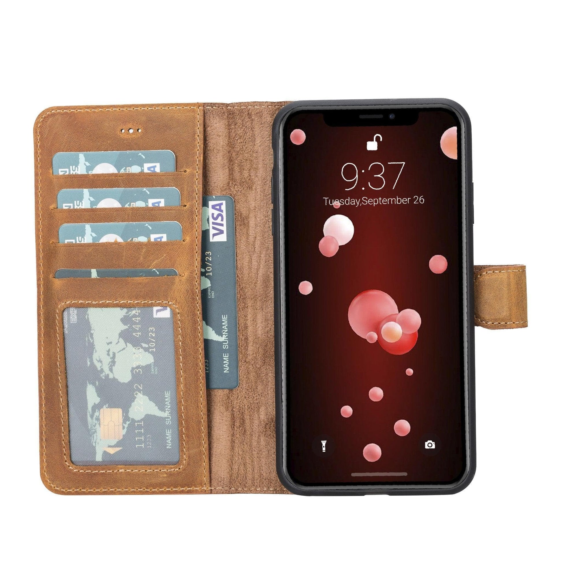 Apple iPhone XSM Detachable Leather Case / MW