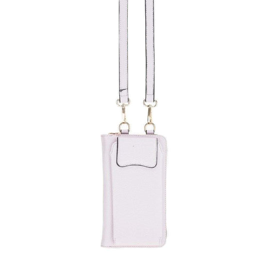 Leather Phone Case - Wallet Style up to 6.7" Lilac
