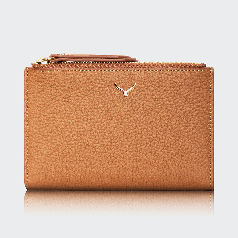 5107 Women Two Pocket Leather Wallet With Magnetic Closure