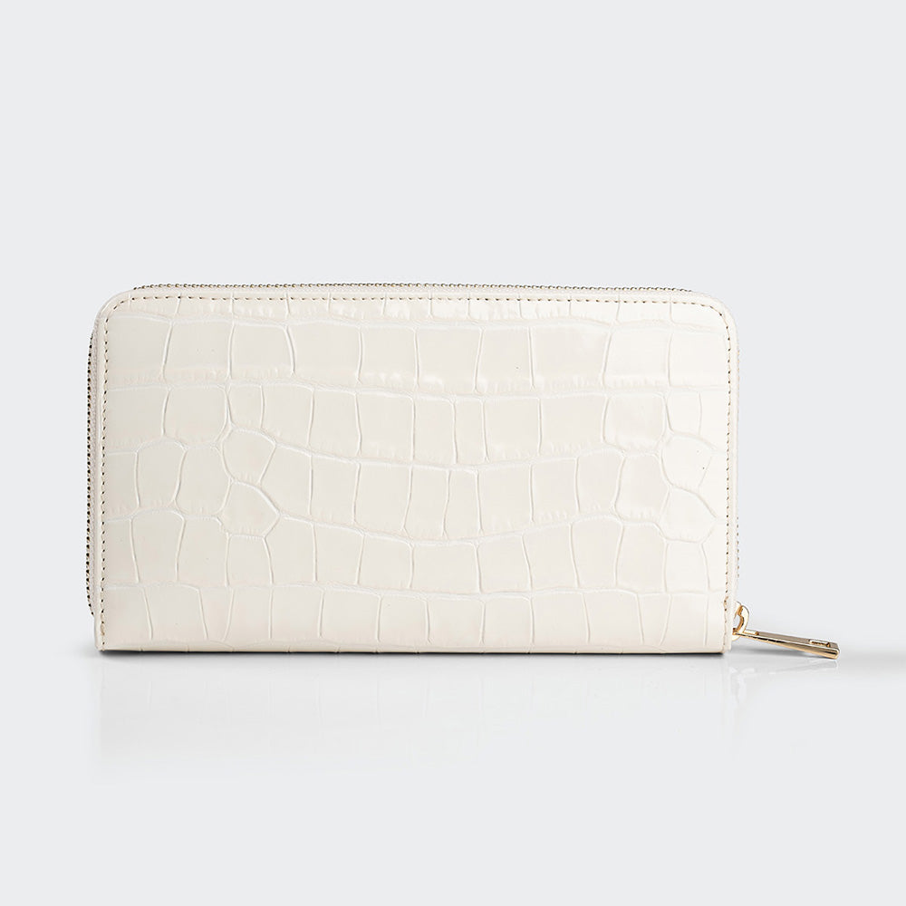 5110 Women Large Leather Wallet With Triple Compartments