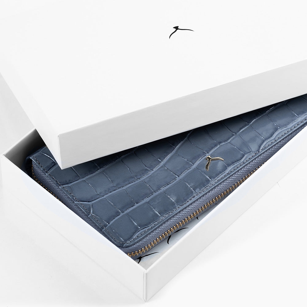 5110 Women Large Leather Wallet With Triple Compartments