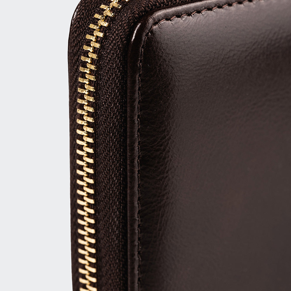 5111 Women Large Leather Wallet With Dual Compartments