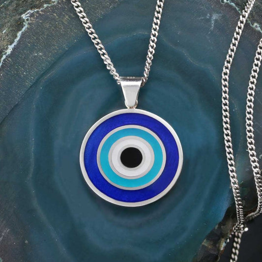 Custom Design Blue Evil Eye Beads Pendant - view 1