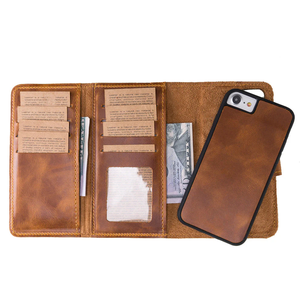 Santa iPhone SE / 8 / 7 Leather Detachable Wallet Case